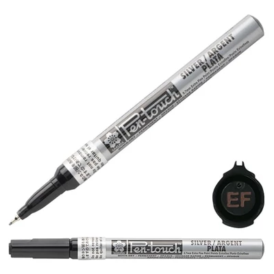Lakový popisovač Sakura Pen-Touch, extra fine (0,7 mm) - silver
