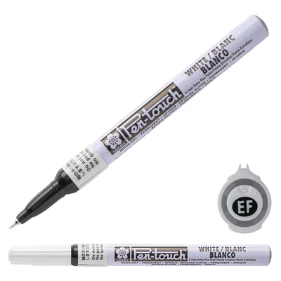 Lakový popisovač Sakura Pen-Touch, extra fine (0,7 mm) - white
