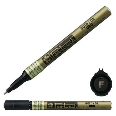 Lakový popisovač Sakura Pen-Touch, fine (1 mm) - gold