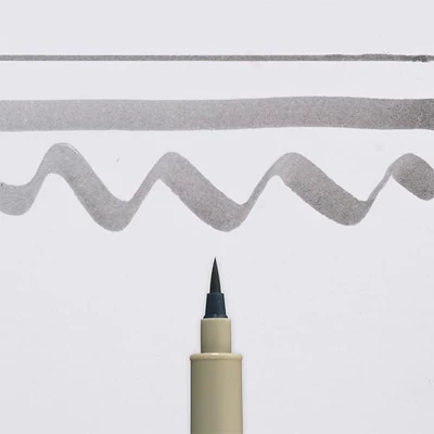 Štetcový popisovač Sakura Pigma Brush - cool gray