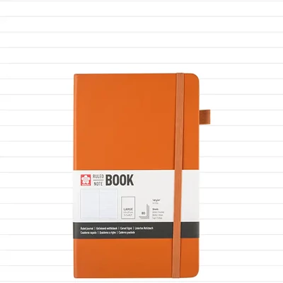 Sakura Ruled Note Book linajkový zápisník - 13x21 cm, amber