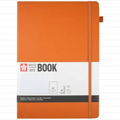 Sakura Ruled Note Book linajkový zápisník - A4, amber
