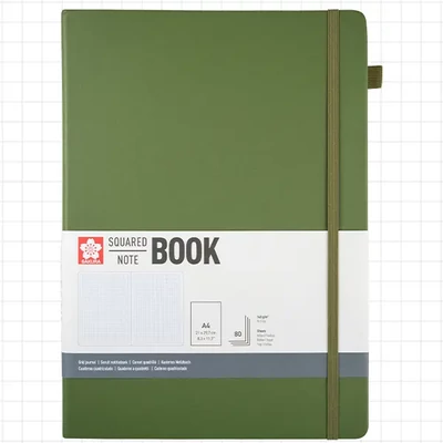Sakura Squared Note Book štvorcový zápisník - A4, pine needle