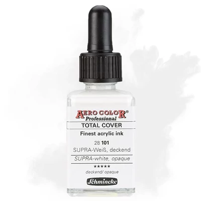 Farba do retušovacieho pištoľa Schmincke AERO COLOR Professional, 28 ml - 101, SUPRA-white, opaque