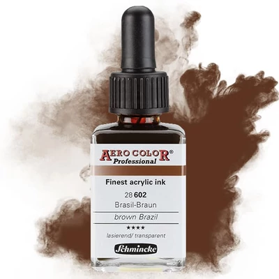 Farba do retušovacieho pištoľa Schmincke AERO COLOR Professional, 28 ml - 602, brown brazil