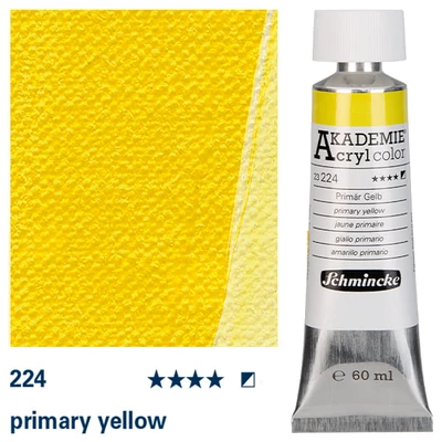 Schmincke Akademie akrilfesték, 60 ml - 224, primary yellow