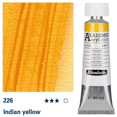 Schmincke Akademie akrilfesték, 60 ml - 226, Indian yellow