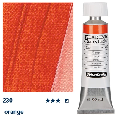 Akrylová farba Schmincke Akademie, 60 ml - 230, orange
