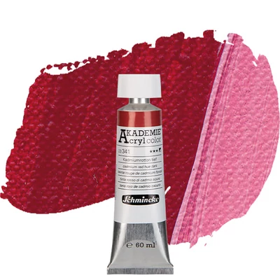 Akrylová farba Schmincke Akademie, 60 ml - 341, kcadmium red hue dark