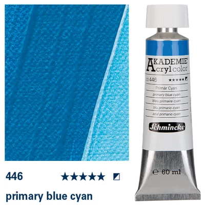 Schmincke Akademie akrilfesték, 60 ml - 446, primary blue cyan