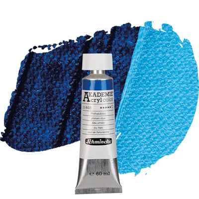 Akrylová farba Schmincke Akademie, 60 ml - 448, phthalo blue