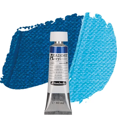 Akrylová farba Schmincke Akademie, 60 ml - 449, cerulean blue