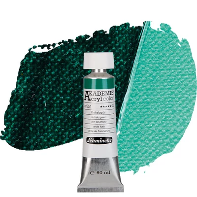 Akrylová farba Schmincke Akademie 60 ml - 551, phthalo green