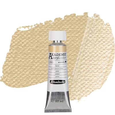 Akrylová farba Schmincke Akademie, 60 ml - 660, buff titanium deep