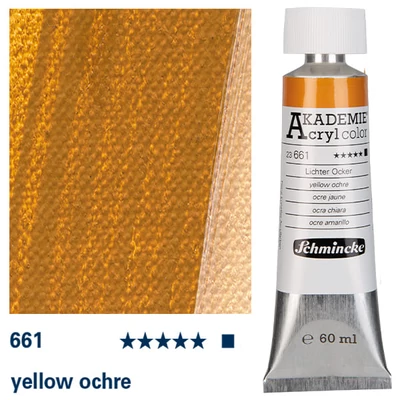 Schmincke Akademie akrilfesték, 60 ml - 661, yellow ochre