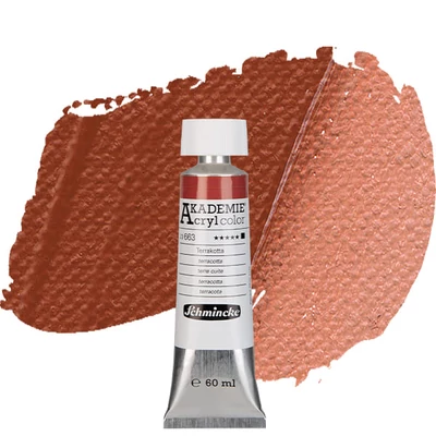 Akrylová farba Schmincke Akademie, 60 ml - 663, terracotta