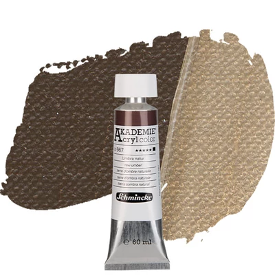 Akrylová farba Schmincke Akademie, 60 ml - 667, raw umber