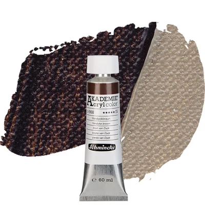 Akrylová farba Schmincke Akademie, 60 ml - 668, vandyke brown