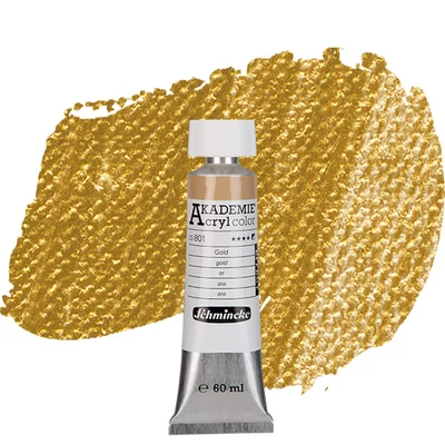 Akrylová farba Schmincke Akademie, 60 ml - 801, gold