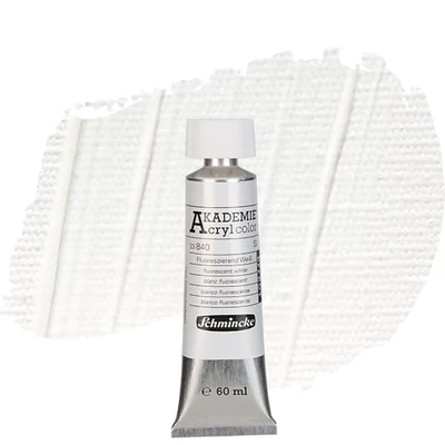 Akrylová farba Schmincke Akademie, 60 ml - 840, fluorescent white