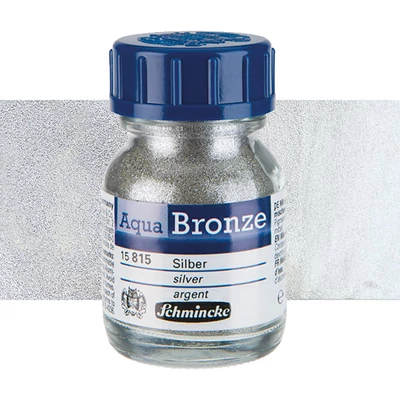 Prášok s metalickým efektom Schmincke Aqua Bronze, 20 ml - 815, silver