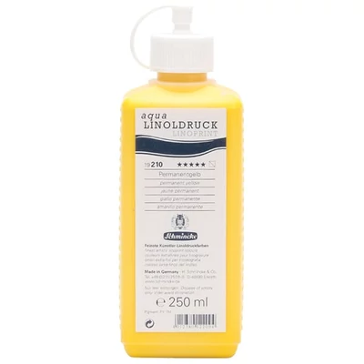 Farba na linoryt Schmincke Aqua Linoprint, 250 ml - 210, permanent yellow