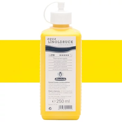 Farba na linoryt Schmincke Aqua Linoprint, 250 ml - 210, permanent yellow