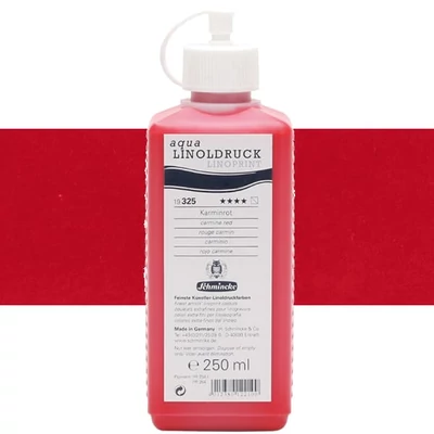 Farba na linoryt Schmincke Aqua Linoprint, 250 ml - 325, carmine red