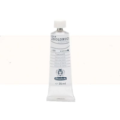 Farba na linoryt Schmincke Aqua Linoprint, 35 ml - 100, titanium white