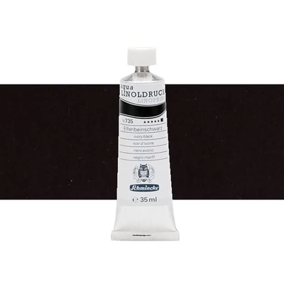 Farba na linoryt Schmincke Aqua Linoprint, 35 ml - 735, ivory black