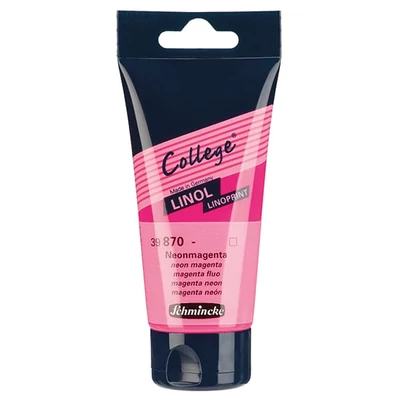 Farba na linoryt Schmincke College Linol, 75 ml - 870, neon magenta