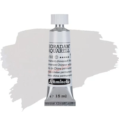 Akvarelová farba v tube Schmincke Horadam, 15 ml - 102, permanent chinese white