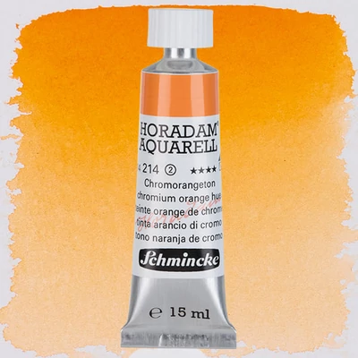 Akvarelová farba v tube Schmincke Horadam, 15 ml - 214, chromium orange hue