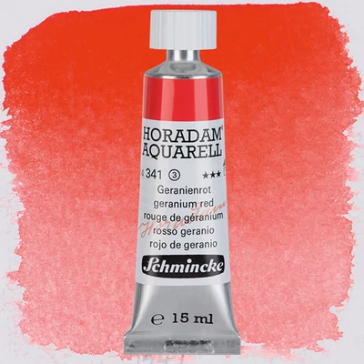 Akvarelová farba v tube Schmincke Horadam, 15 ml - 341, geranium red