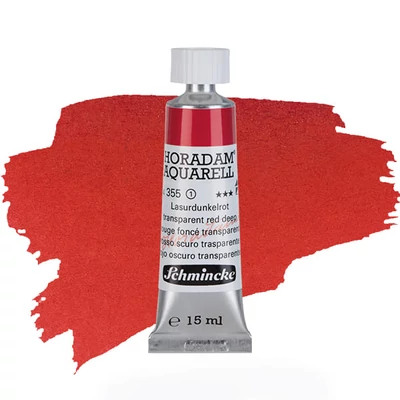 Akvarelová farba v tube Schmincke Horadam, 15 ml - 355, transparent red deep