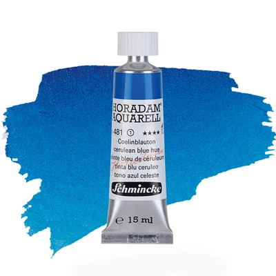 Akvarelová farba v tube Schmincke Horadam, 15 ml - 481, cerulean blue hue