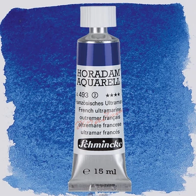 Akvarelová farba v tube Schmincke Horadam, 15 ml - 493, french ultramarine, granulačná
