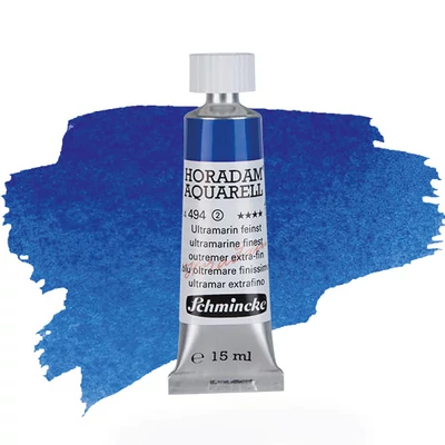 Akvarelová farba v tube Schmincke Horadam, 15 ml - 494, ultramarine finest