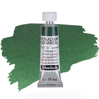 Akvarelová farba v tube Schmincke Horadam, 15 ml - 521, hooker&#039;s green