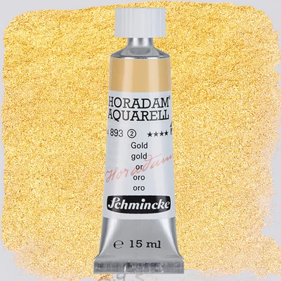 Akvarelová farba v tube Schmincke Horadam, 15 ml - 893, gold