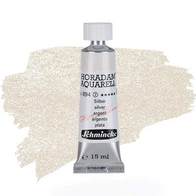 Akvarelová farba v tube Schmincke Horadam, 15 ml - 894, silver