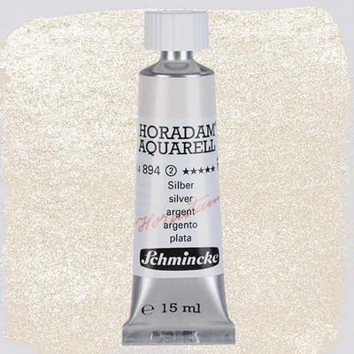 Akvarelová farba v tube Schmincke Horadam, 15 ml - 894, silver