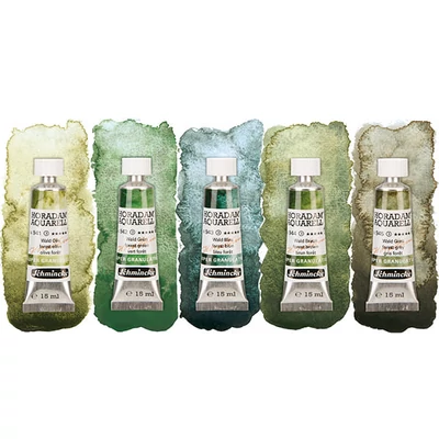 Akvarelová farba Schmincke Horadam, super granulačná - 5x15 ml, Forest
