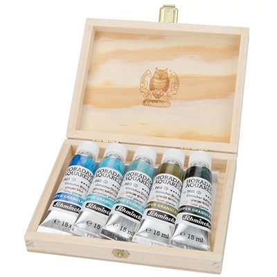 Akvarelová farba Schmincke Horadam, super granulačná - 5x15 ml, Glacier