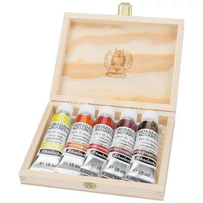 Akvarelová farba Schmincke Horadam, super granulačná - 5x15 ml, Volcano