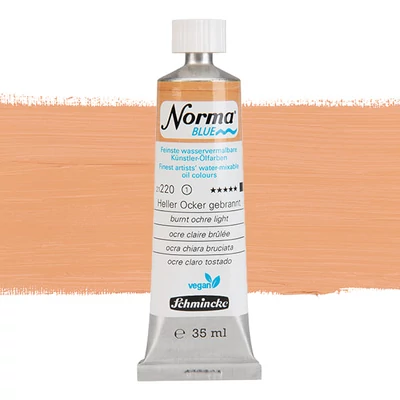 Vegánska olejová farba na vodnej báze Schmincke Norma Blue, 35 ml - 220, burnt ochre light