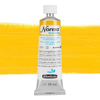 Vegánska olejová farba na vodnej báze Schmincke Norma Blue, 35 ml - 241, cadmium yellow hue middle