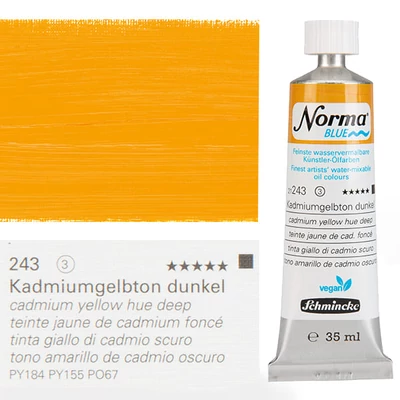 Vegánska olejová farba na vodnej báze Schmincke Norma Blue, 35 ml - 243, cadmium yellow hue deep