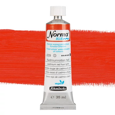 Vegánska olejová farba na vodnej báze Schmincke Norma Blue, 35 ml - 309, cadmium red hue light