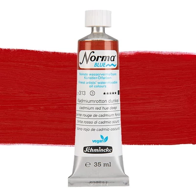 Vegánska olejová farba na vodnej báze Schmincke Norma Blue, 35 ml - 313, cadmium red hue deep